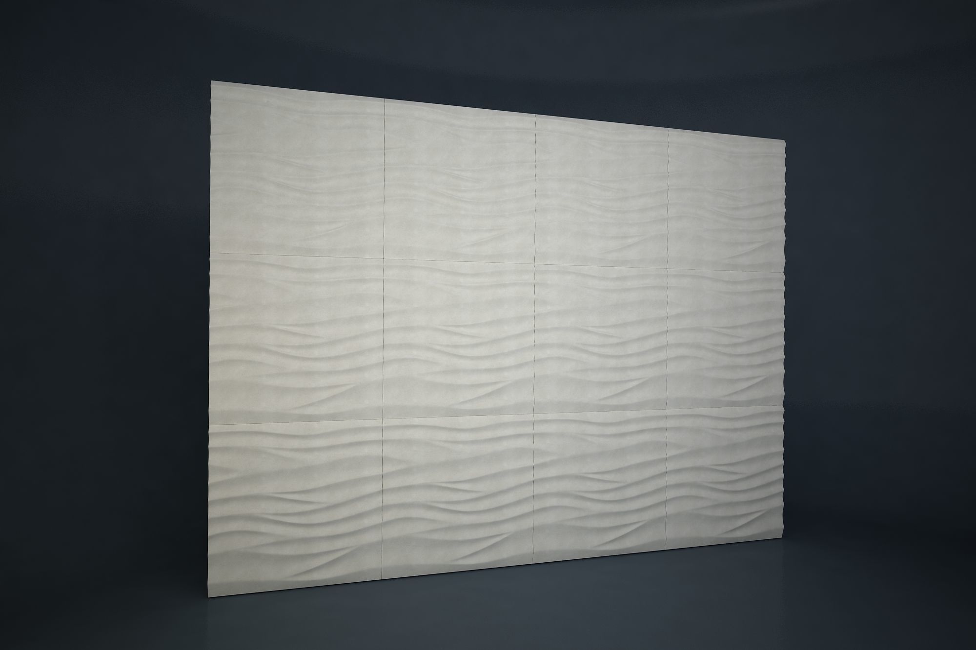 03 SILK PATTERN 3D WALL Low-poly 3D model_2