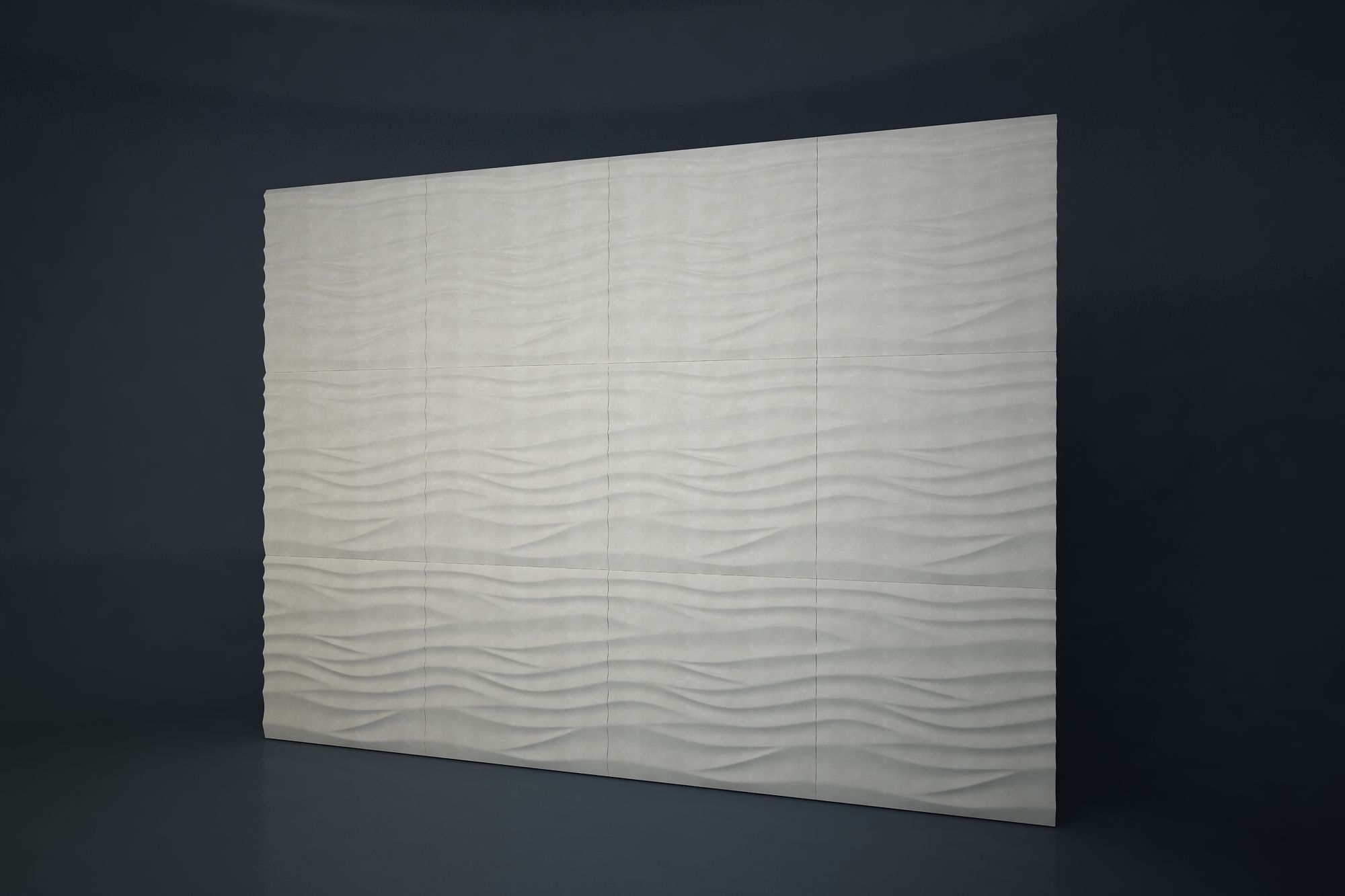 03 SILK PATTERN 3D WALL Low-poly 3D model_1