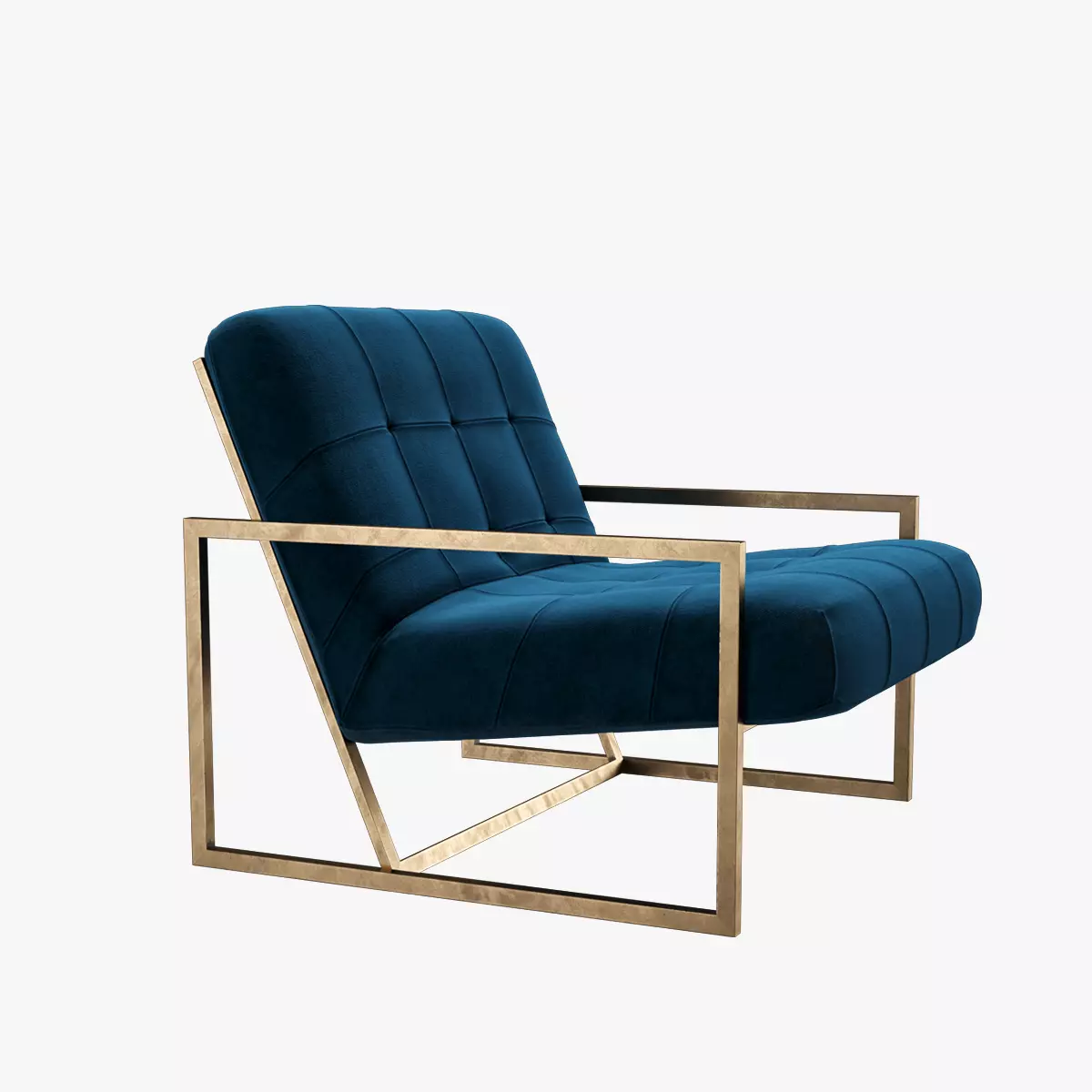 Goldfinger Lounge Chair PBR  Low-poly 3D model_0