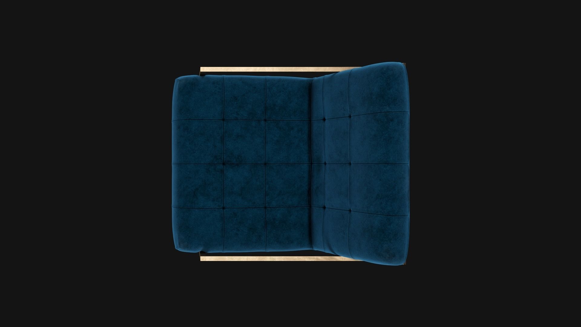 Goldfinger Lounge Chair PBR  Low-poly 3D model_4