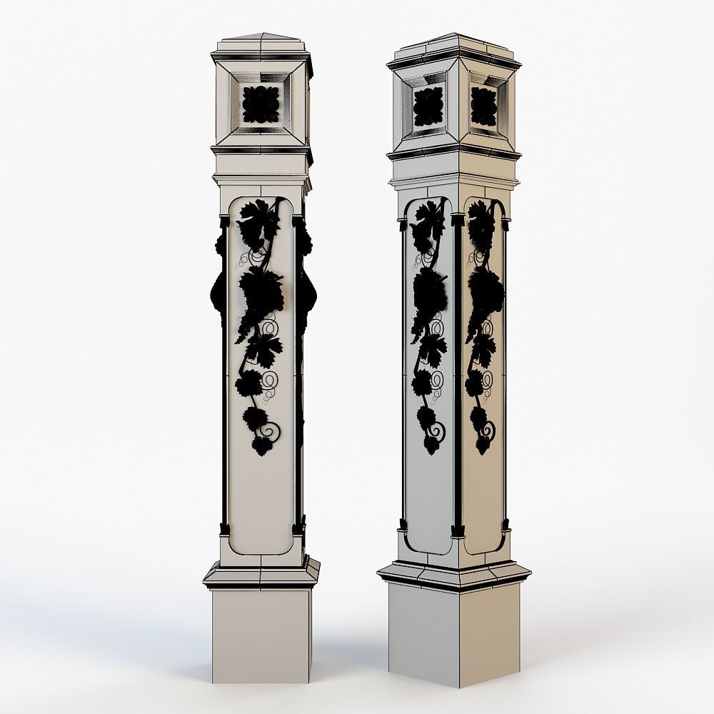 stair column for cnc  3D model_2