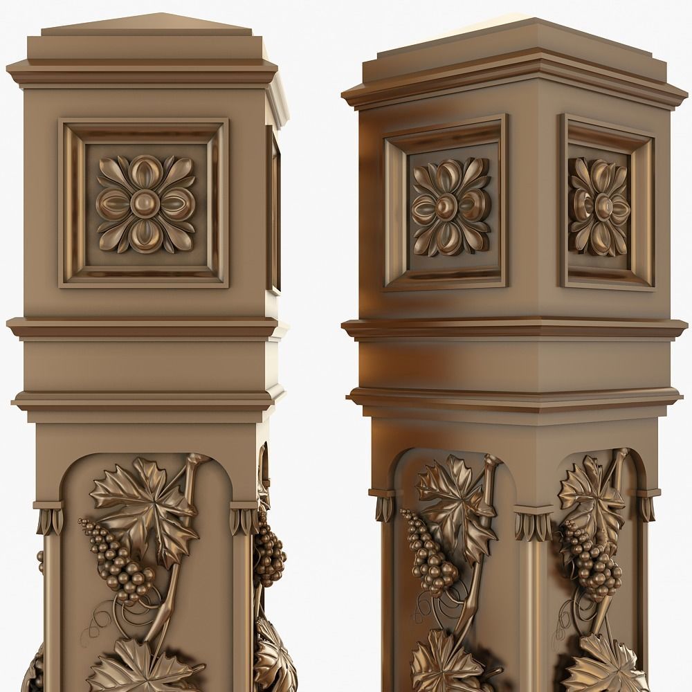 stair column for cnc  3D model_1