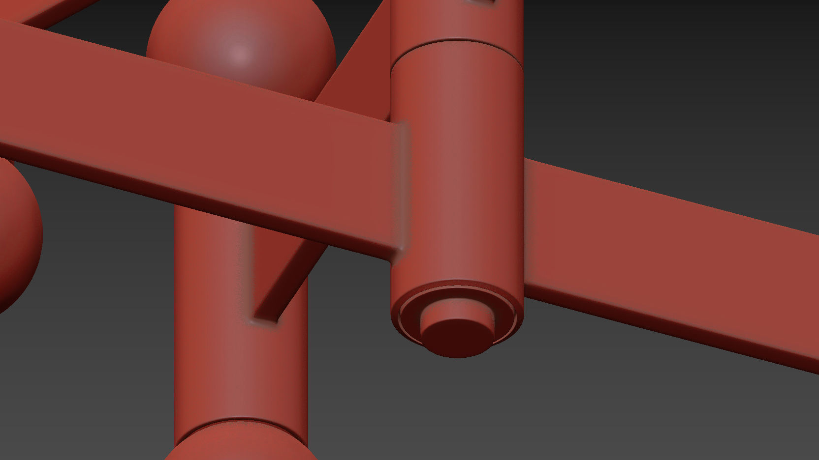 CB2 MUNROE BRASS PENDANT LIGHT 3D model_4