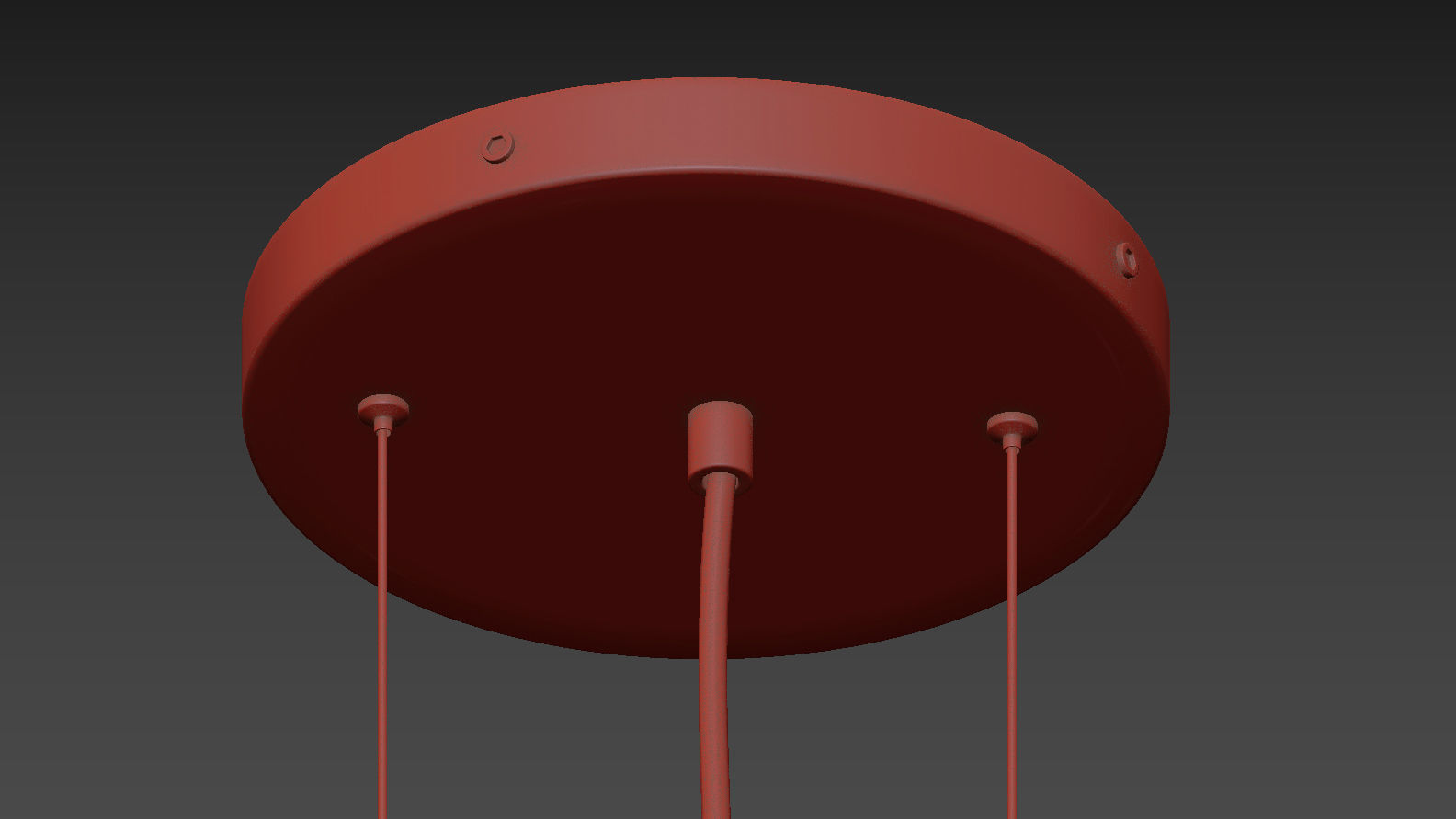 CB2 MUNROE BRASS PENDANT LIGHT 3D model_3