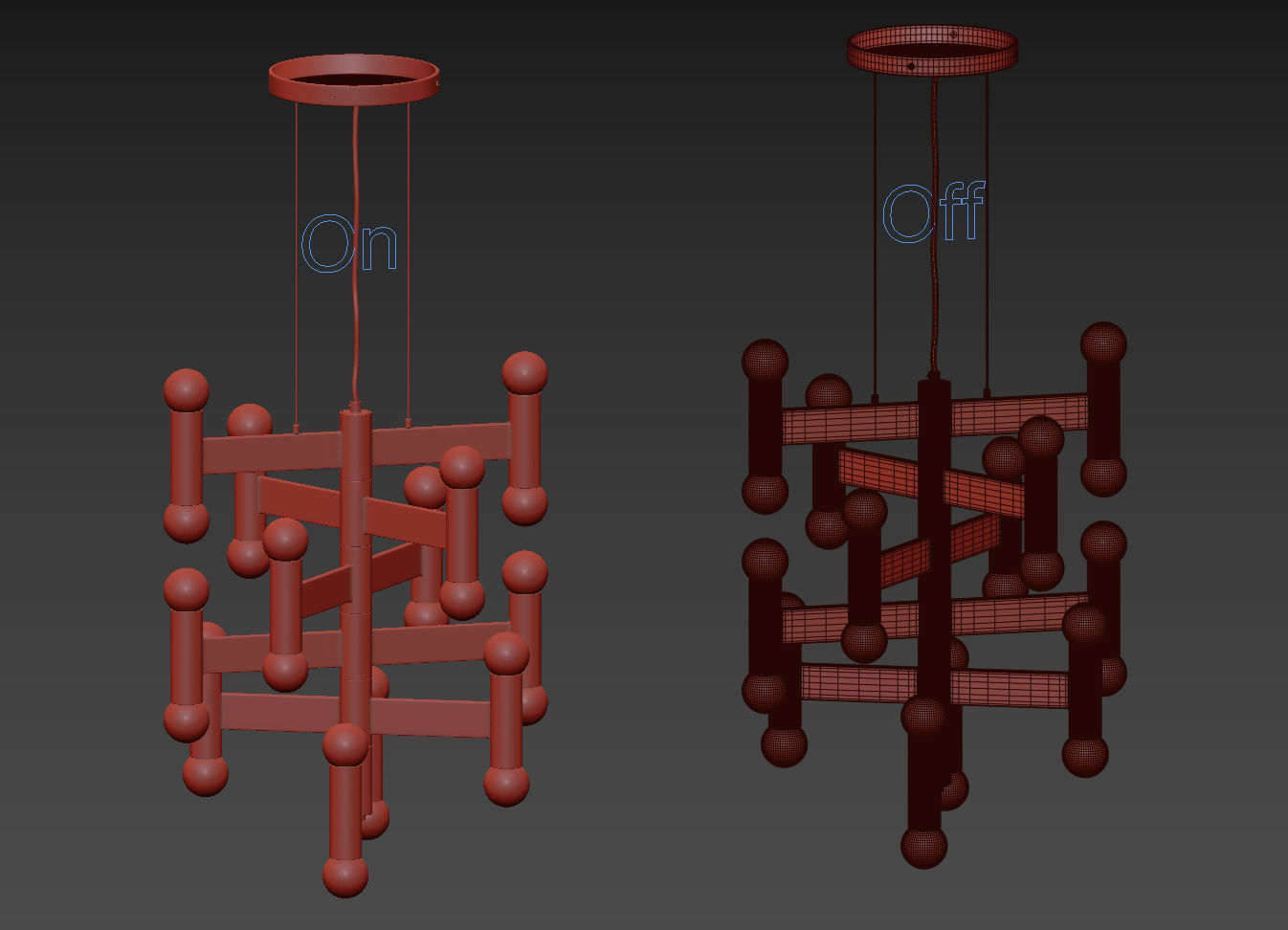 CB2 MUNROE BRASS PENDANT LIGHT 3D model_7