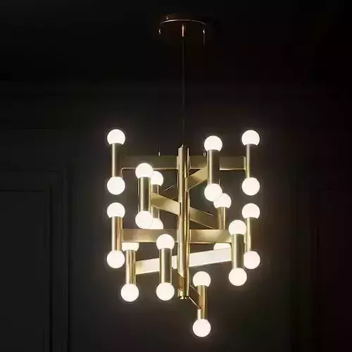 CB2 MUNROE BRASS PENDANT LIGHT