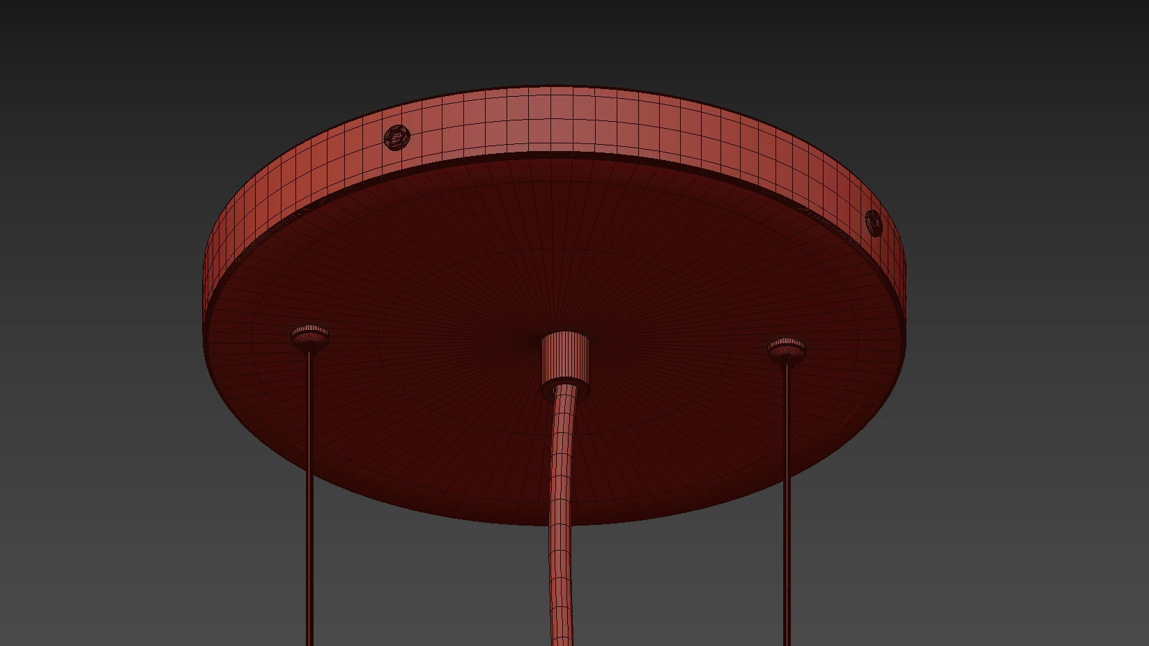 CB2 MUNROE BRASS PENDANT LIGHT 3D model_2