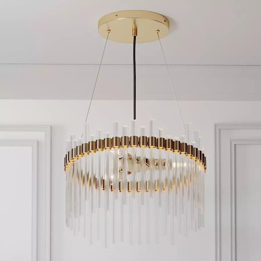 CB2 - ORION GLASS CRYSTAL CHANDELIER 3D model
