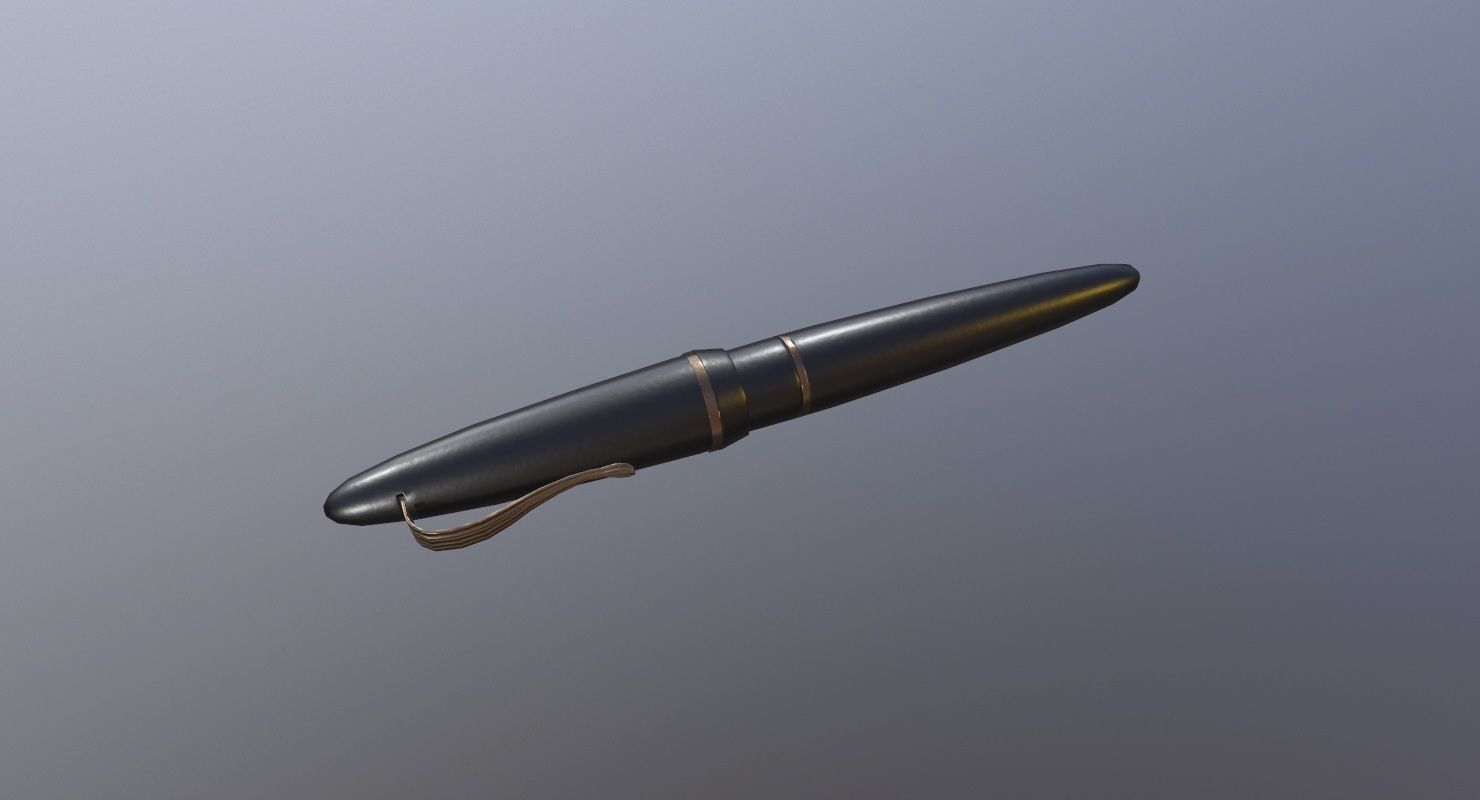 Pen Game Ready Low-poly 3D model_1