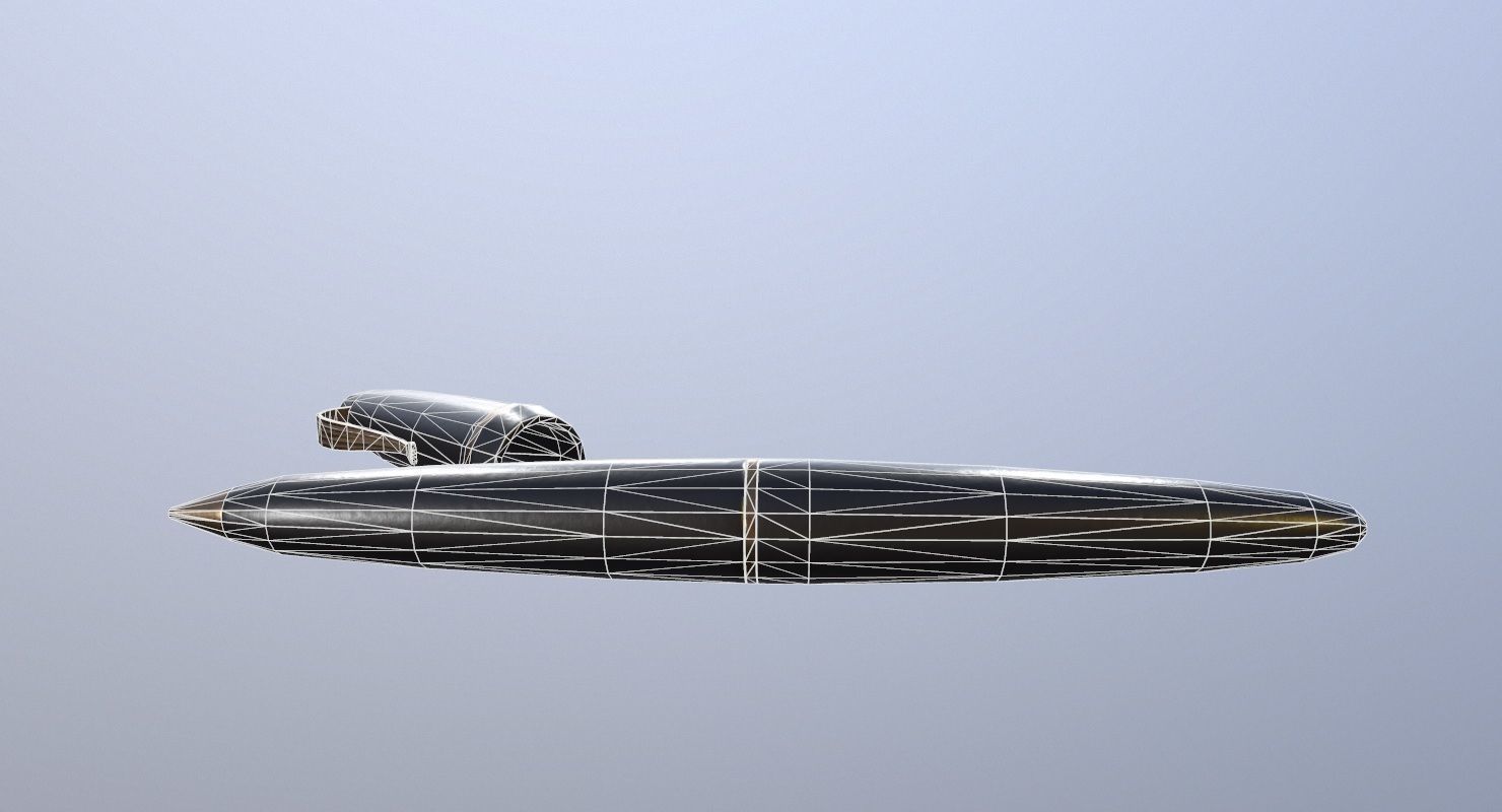 Pen Game Ready Low-poly 3D model_10