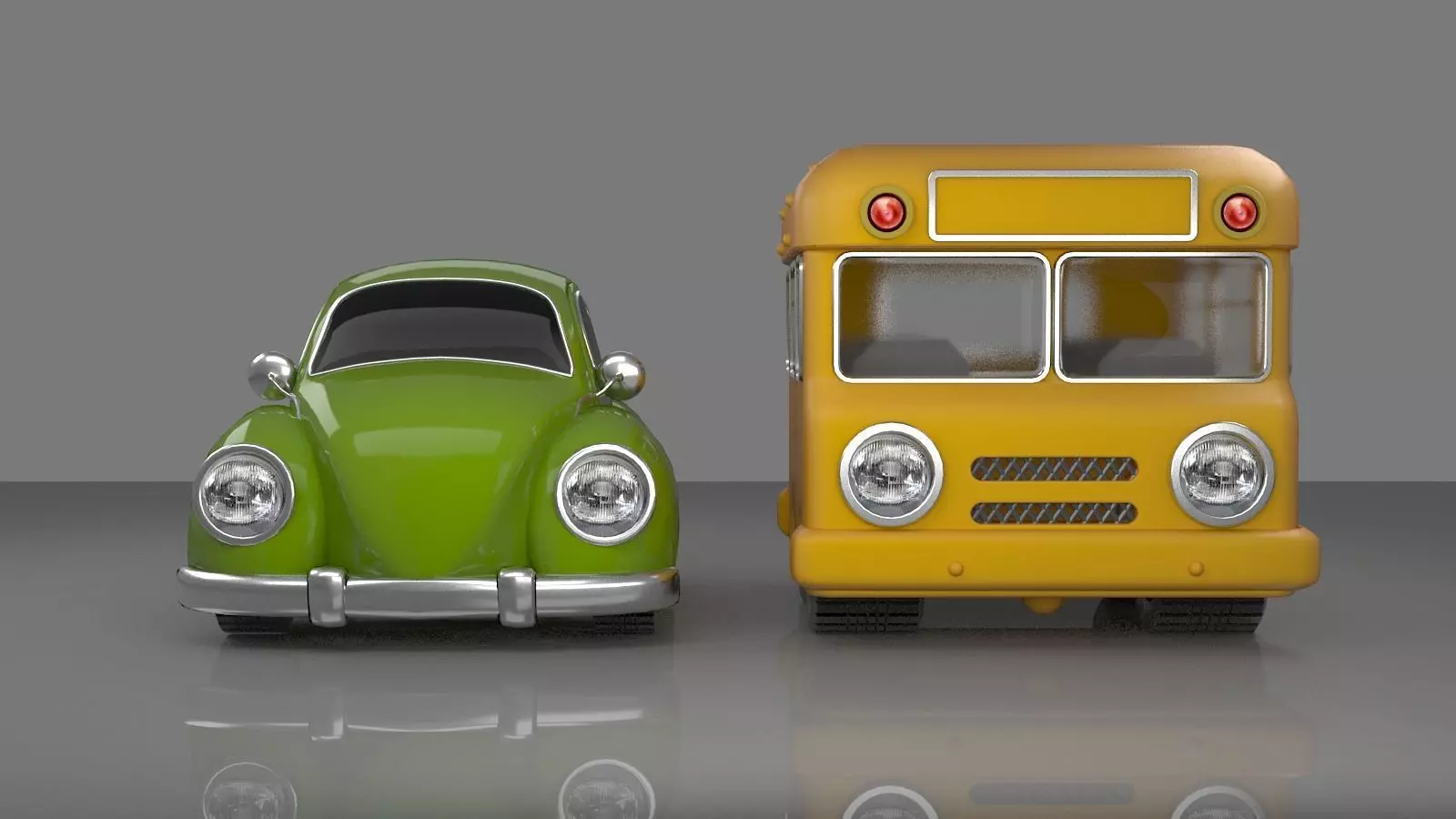 lovely car bus fantasy toy 3D model