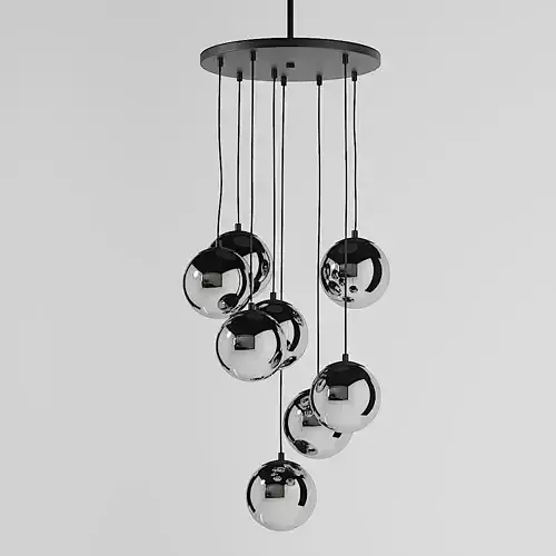 CB2 - ROSS 8 BULB CHANDELIER 3D model
