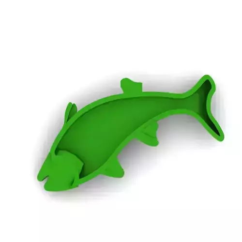FISH stl sockeye salmon cookie cutter 3D model