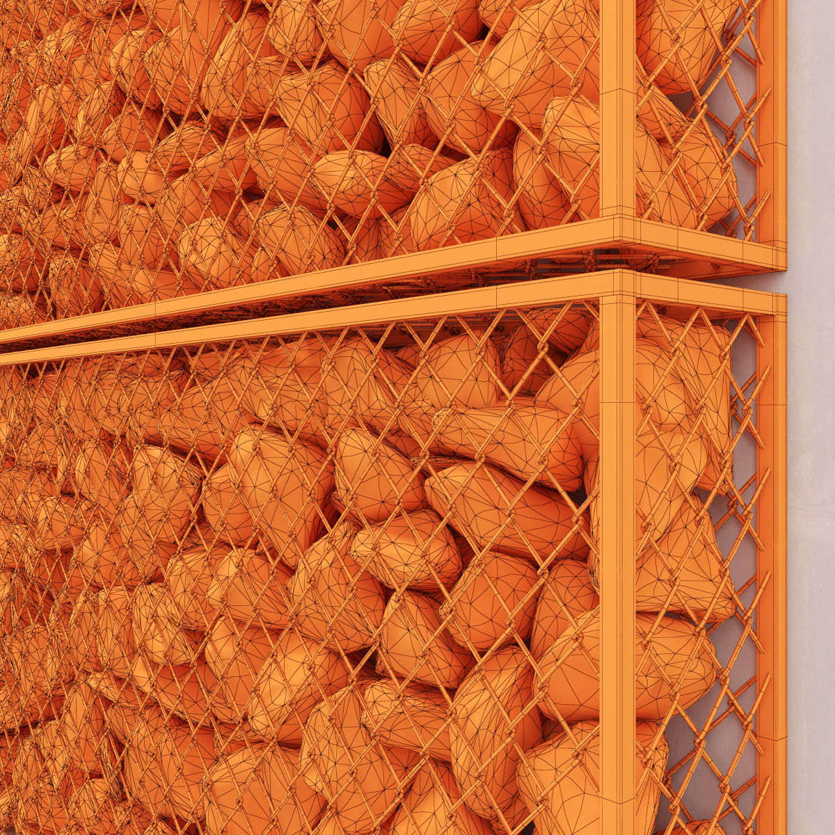 Gabion rock stone 3D model_8