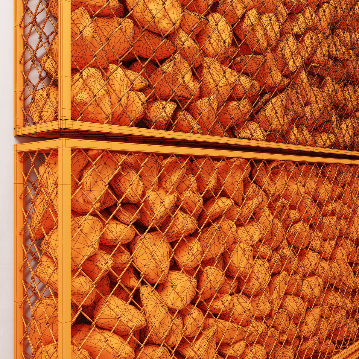 Gabion rock stone 3D model_10