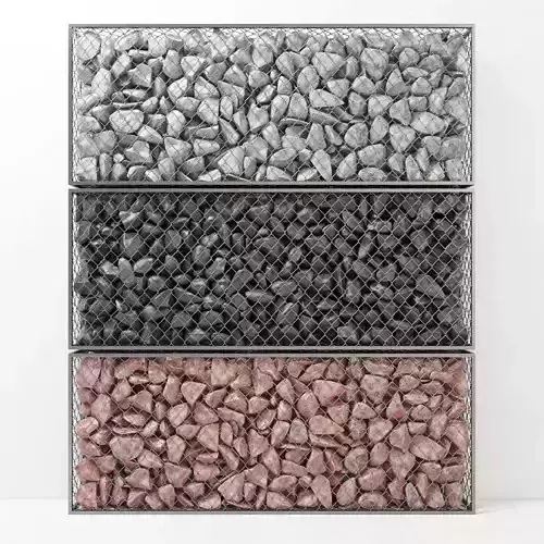 Gabion rock stone 3D model