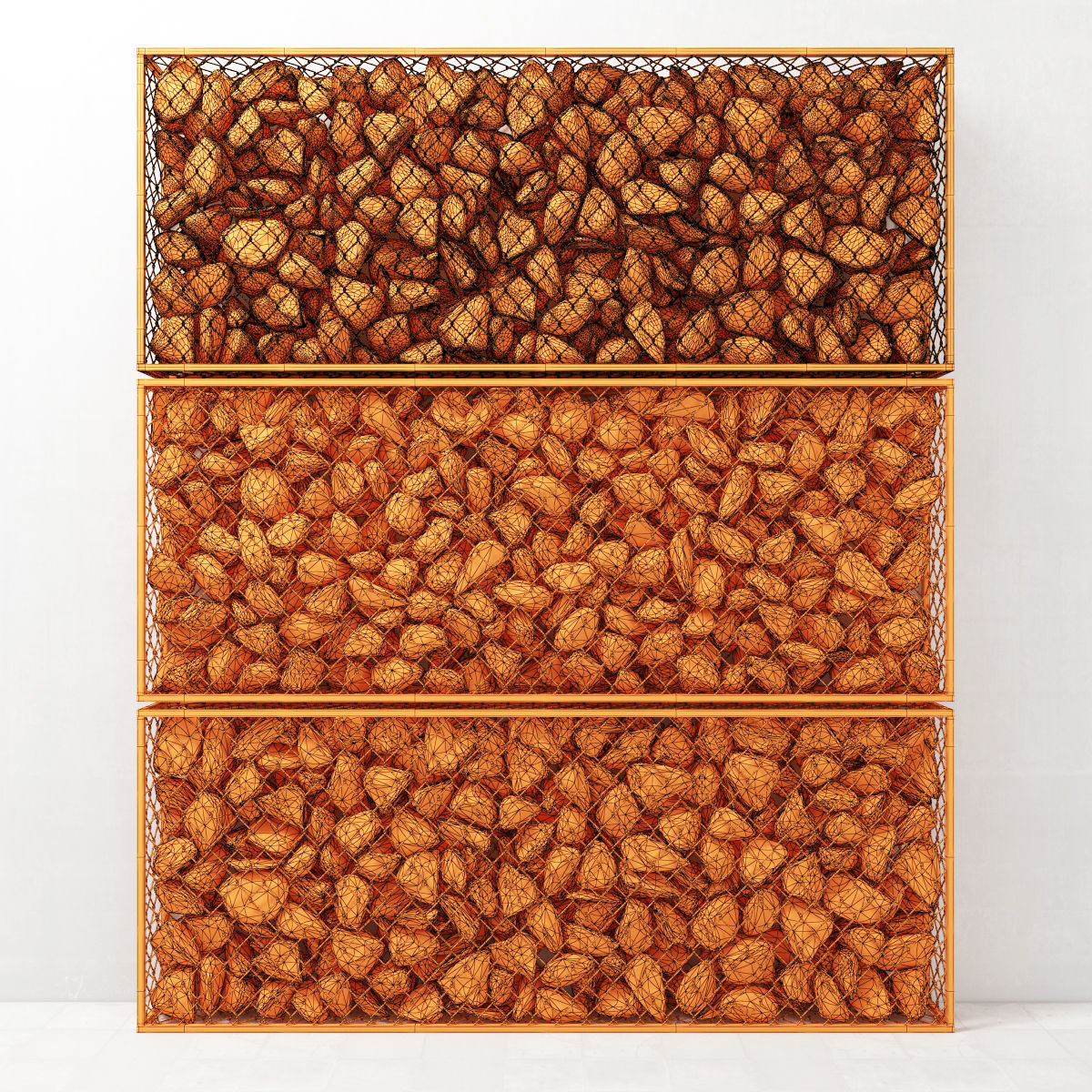 Gabion rock stone 3D model_9