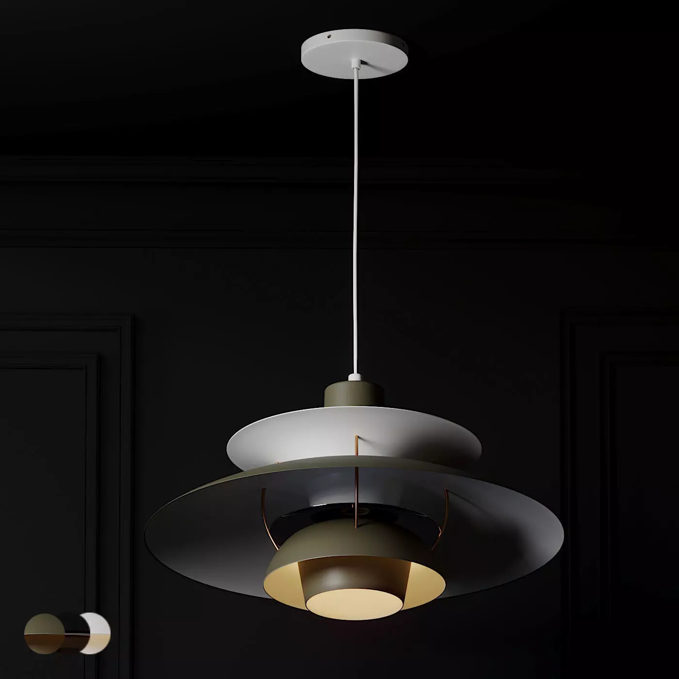 PH 5 Pendant Lights - 3 Colors 3D model_0