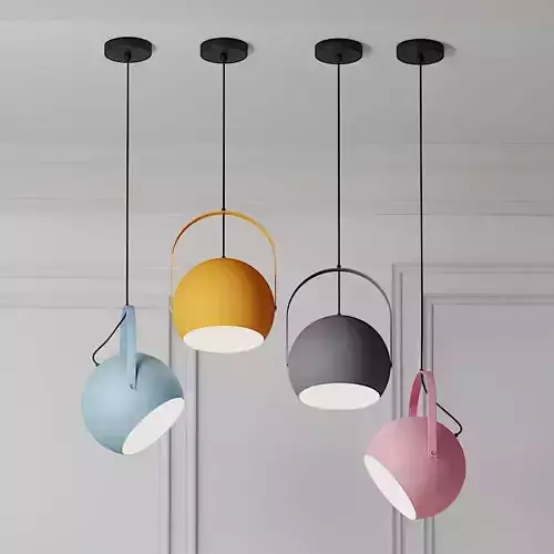 Moderne LED Pendelleuchten Nordeuropa Lamps 3D model