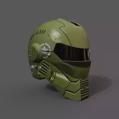 Helmet scifi military combat 