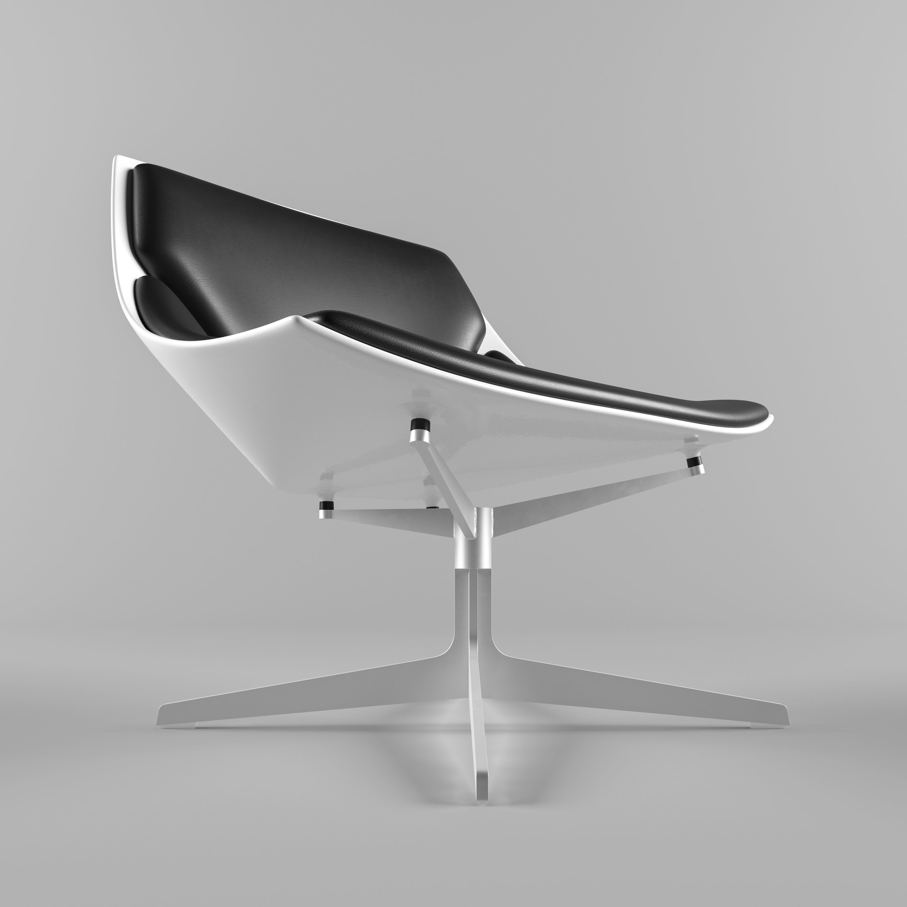 Fritz Hansen Space Chair 3D model_3
