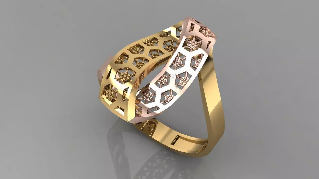 GC GOLD Y104- Diamond Ring 3D print model_0