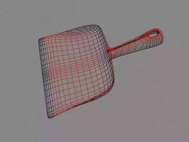 dustpan spatula Low-poly 3D model