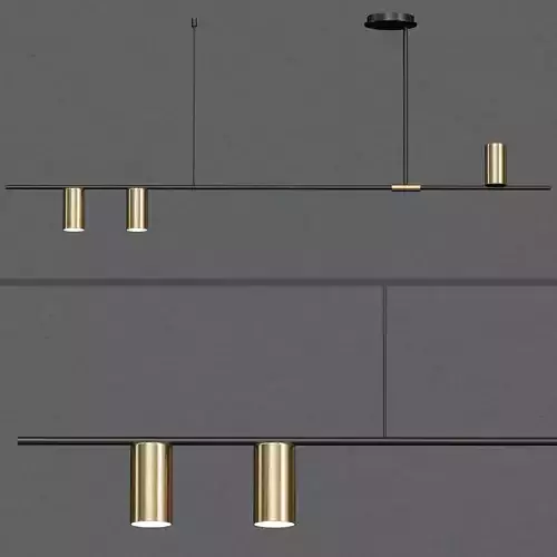 Mid Century Modern 3 Light 3D model