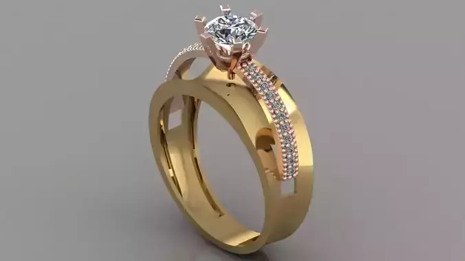 GC GOLD Y106- Diamond Ring