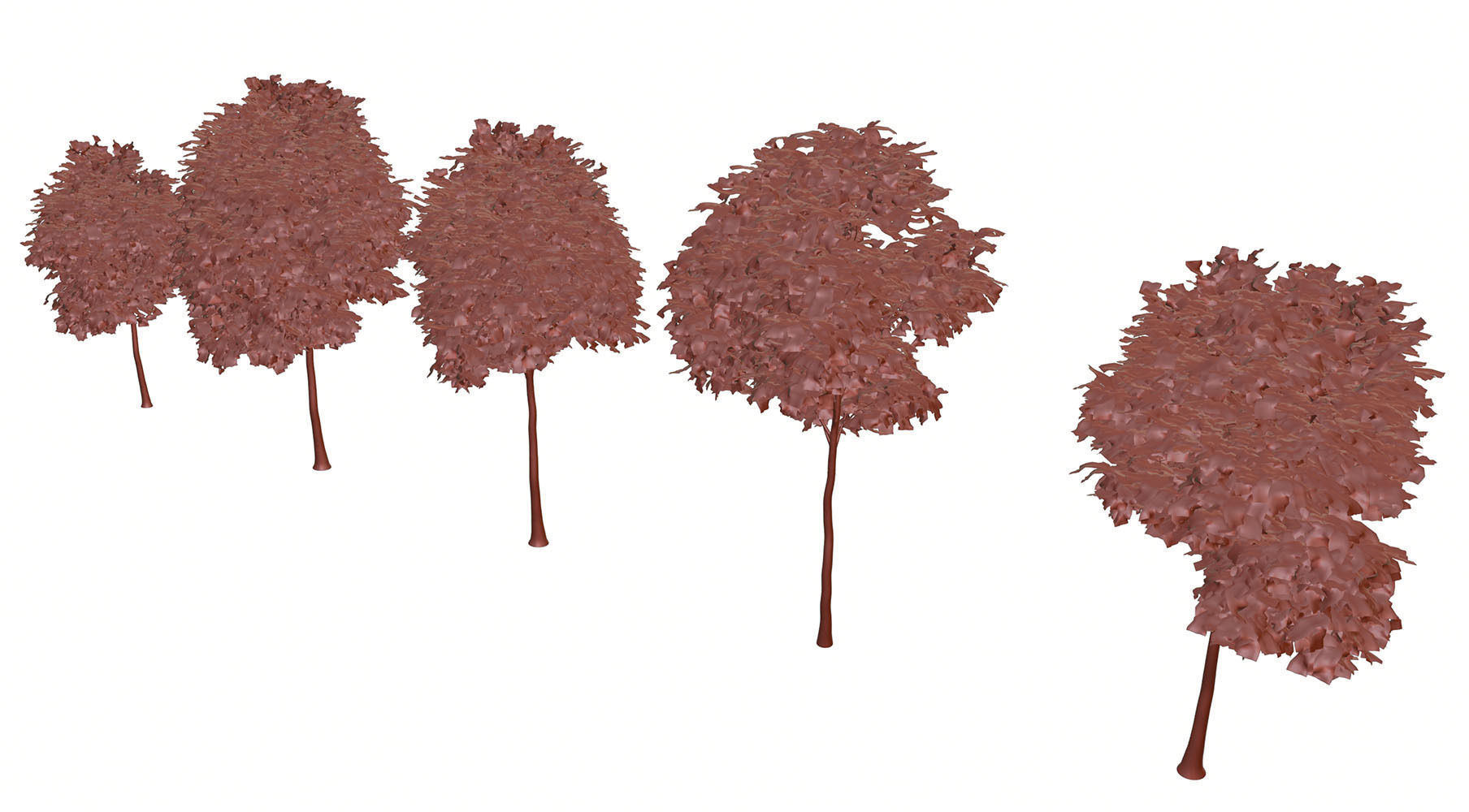 Trees with dense round crowns 3D model_10