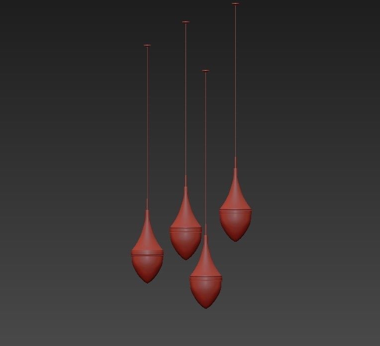 RH LANGUEDOC Round Chandelier Antique Brass 3D model_1