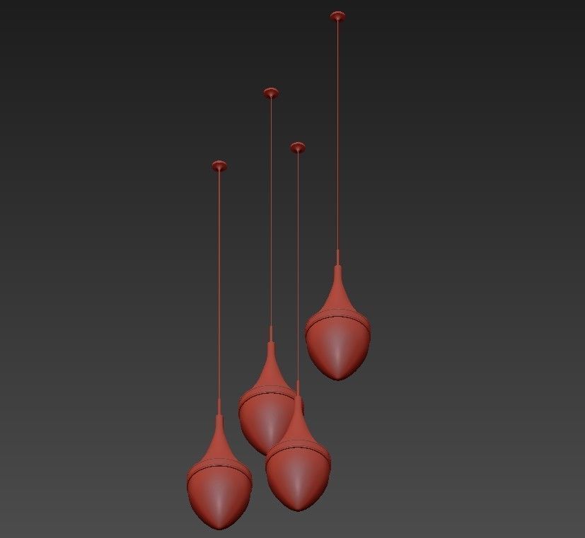 RH LANGUEDOC Round Chandelier Antique Brass 3D model_2