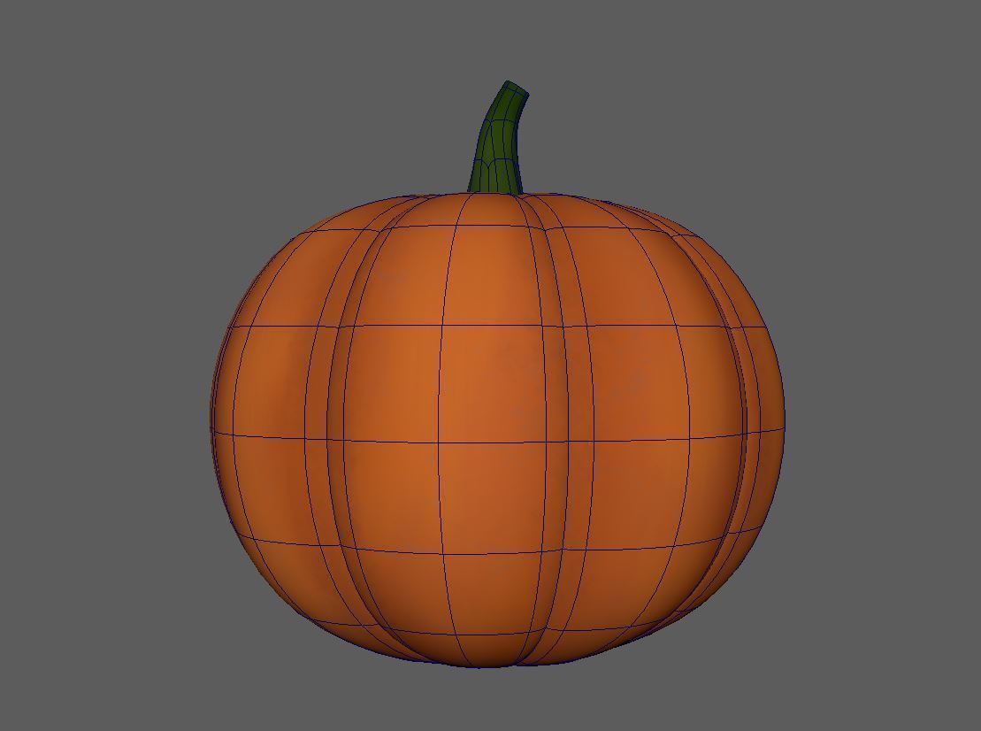 Pumpkin 3D model_1