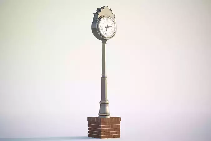 Stylized street clock