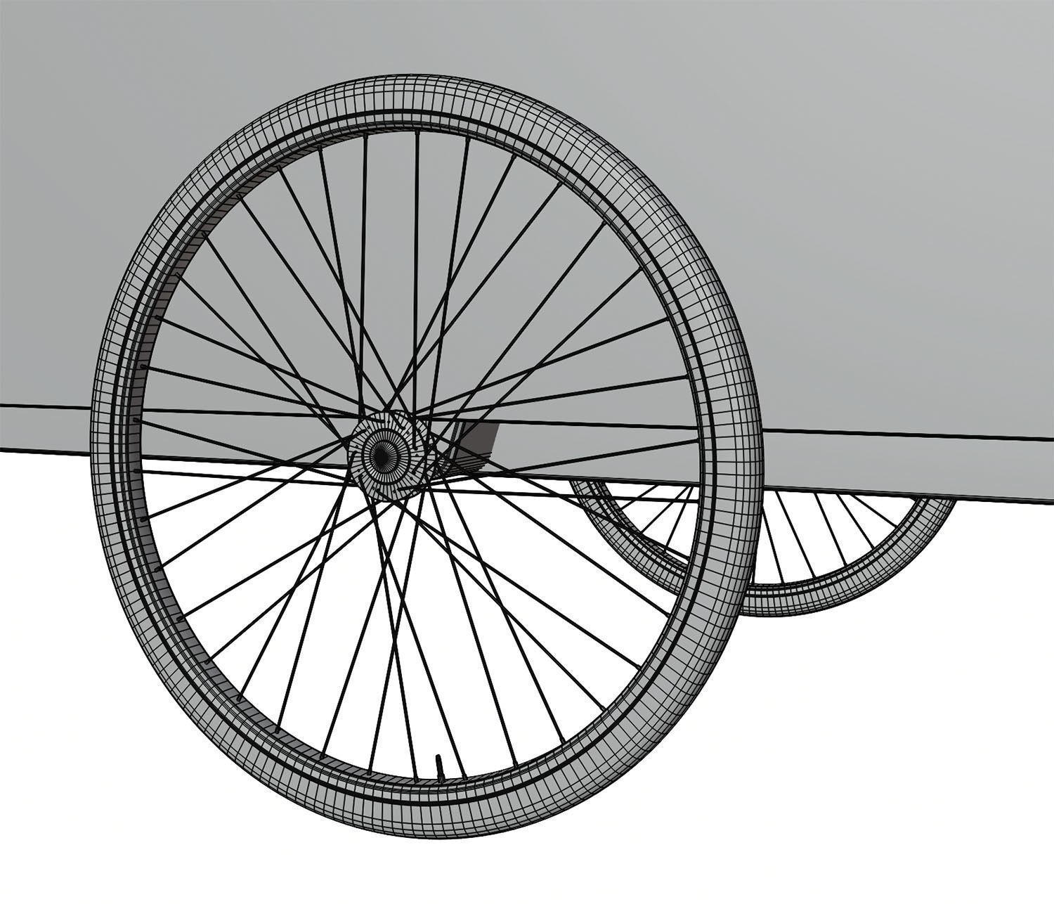 Mobile ice cream cart 3D model_8