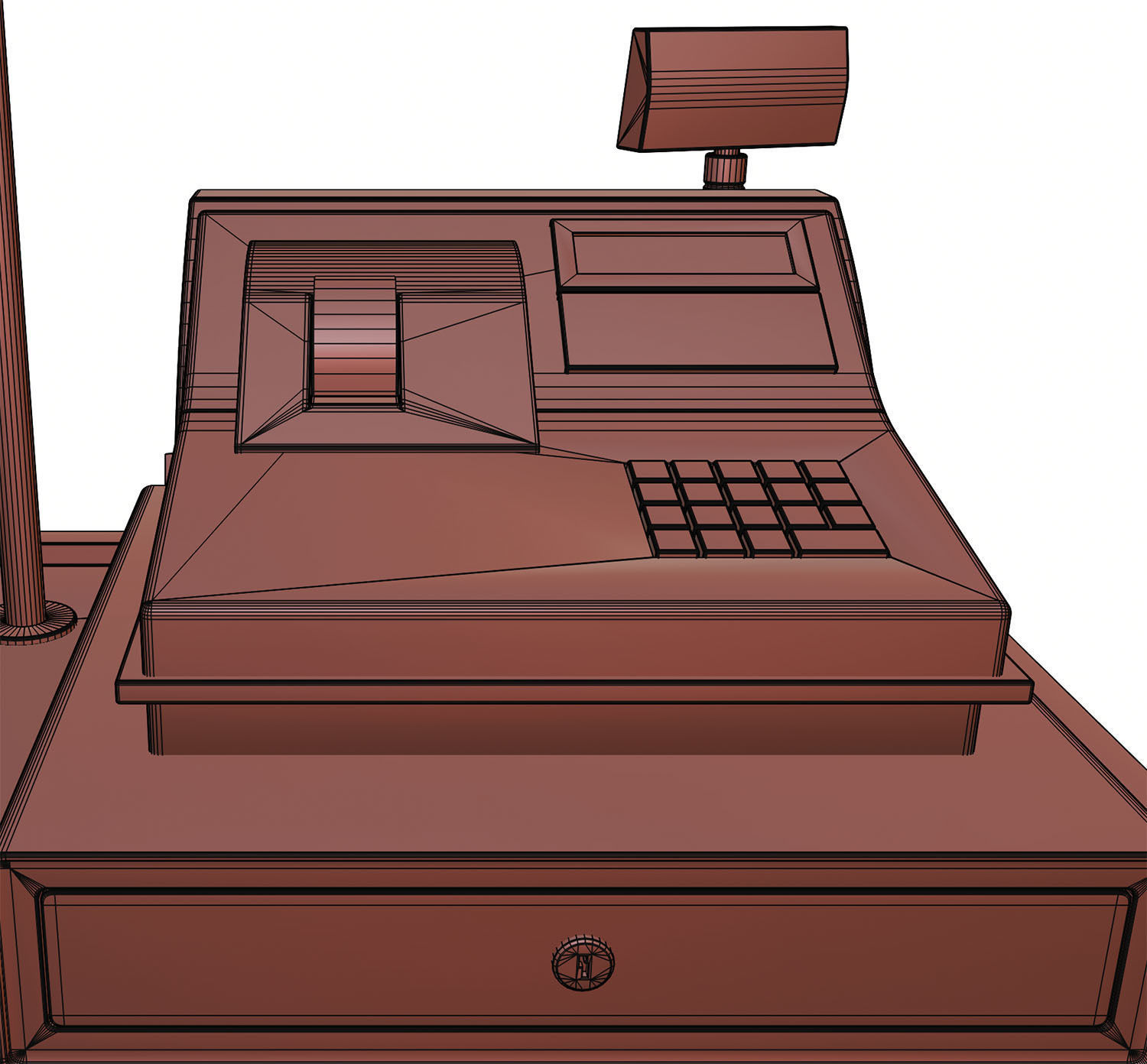 Mobile ice cream cart 3D model_14