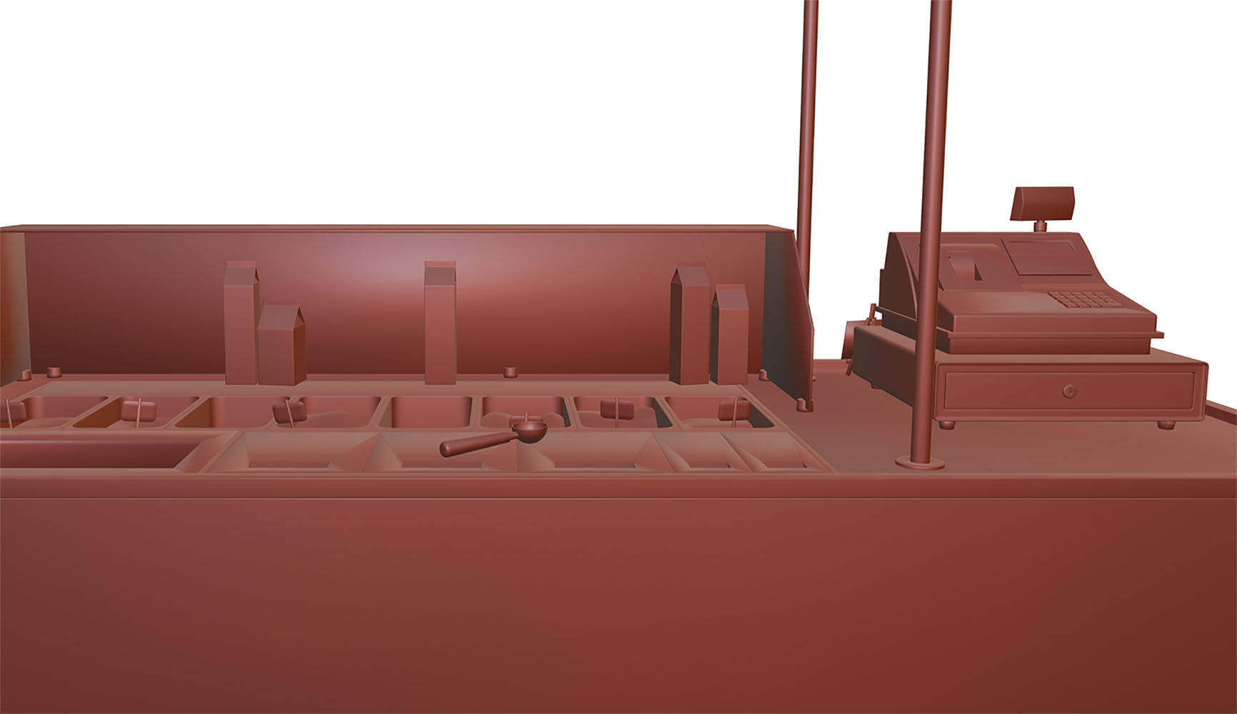 Mobile ice cream cart 3D model_11