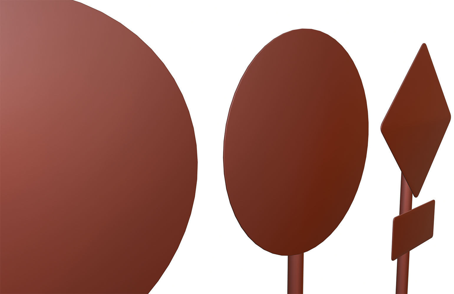 Road sign set 3D model_12