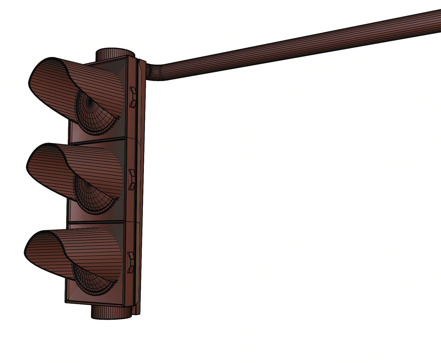 Traffic lights set for pedestrian and vehicles 3D model_14