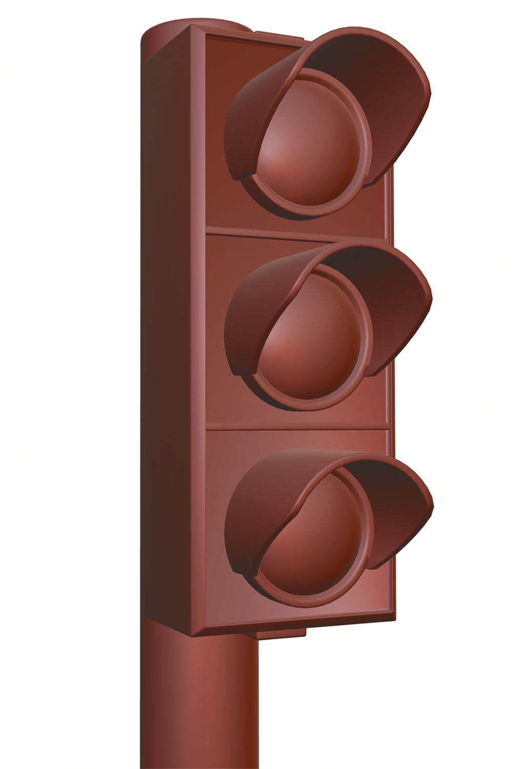 Black traffic lights set 3D model_12
