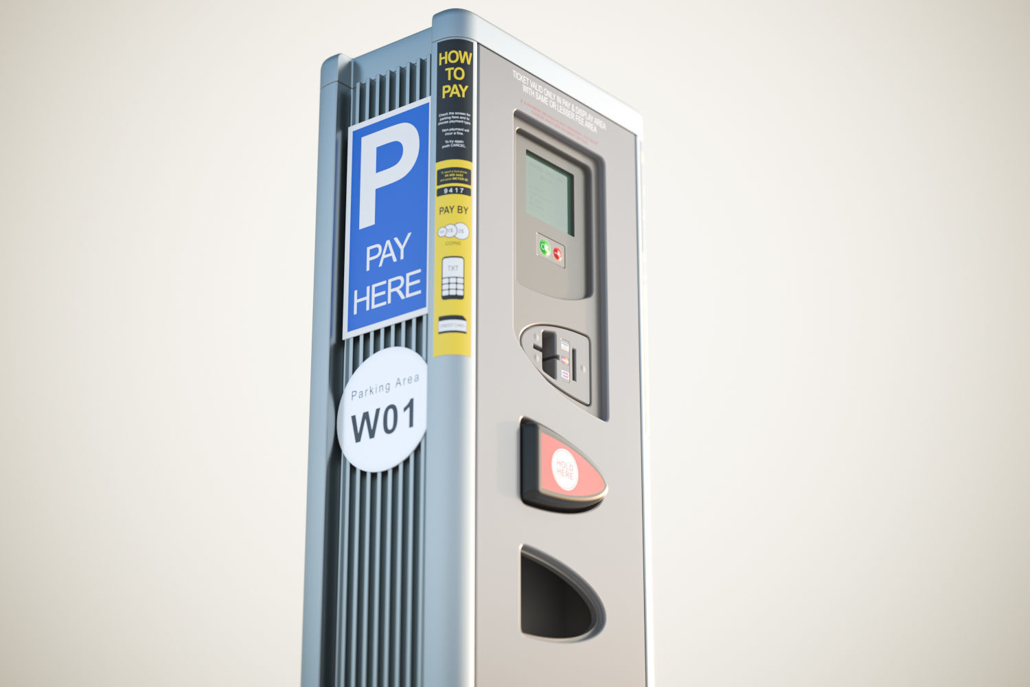 Parking meter 3D model_3