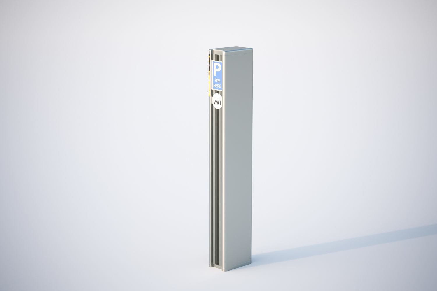 Parking meter 3D model_2