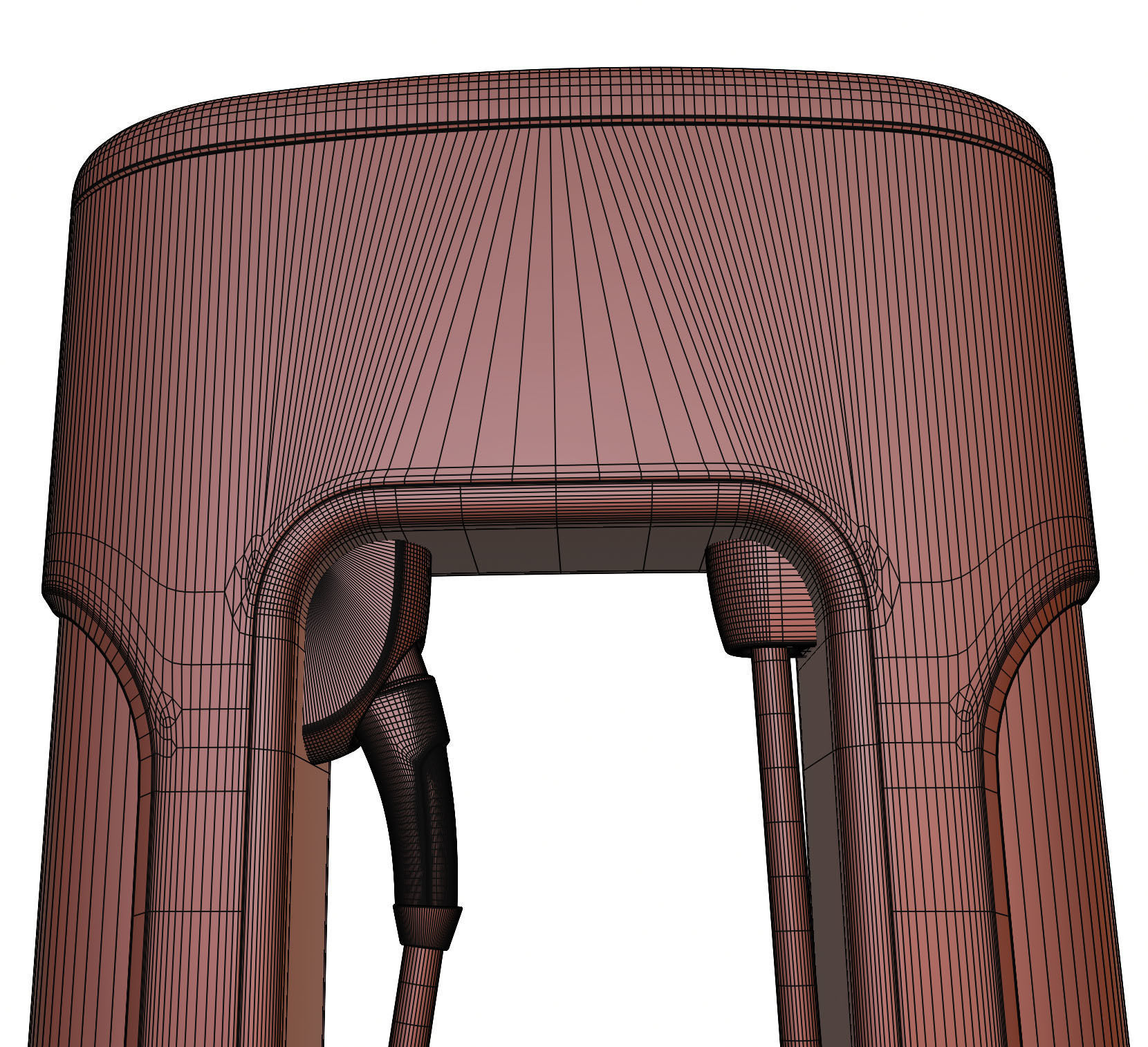 Electric car charger 3D model_13