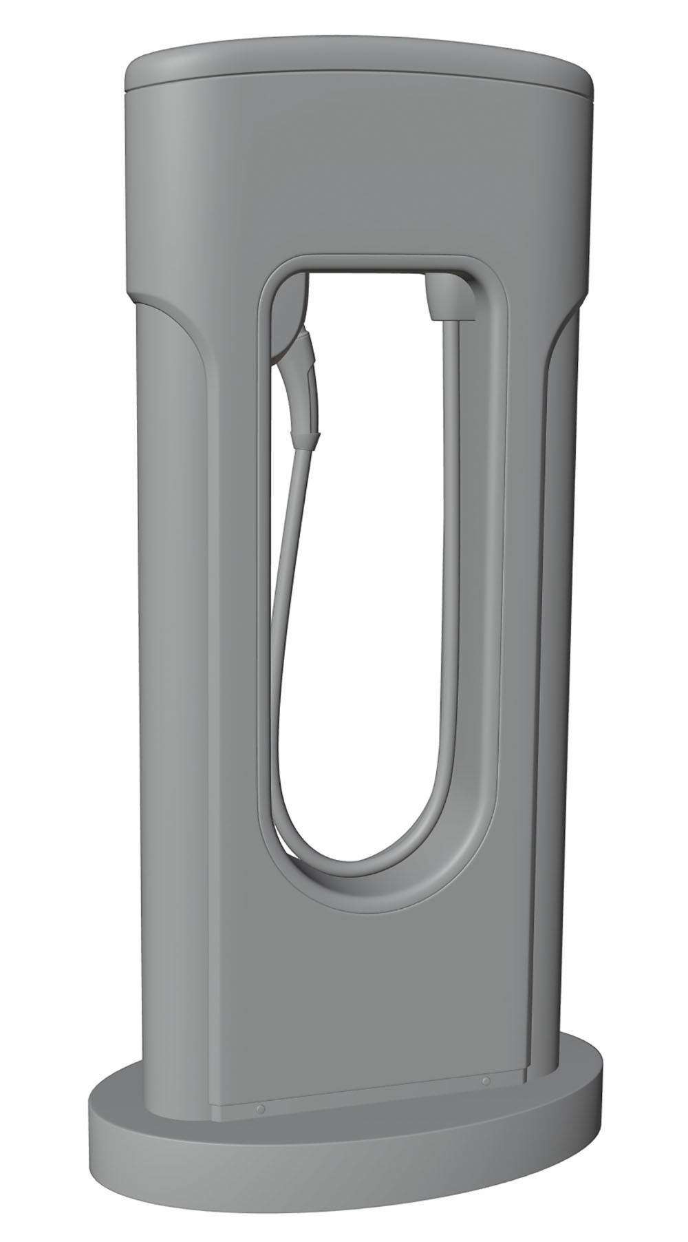 Electric car charger 3D model_6