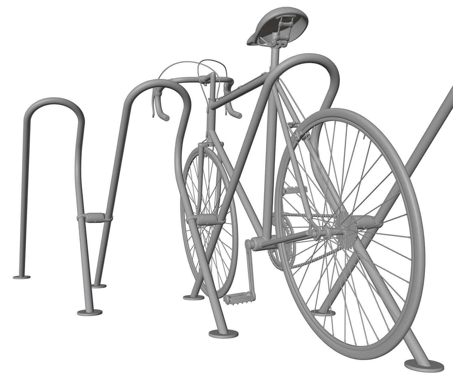 Stand with a model of a bicycle 3D model_7