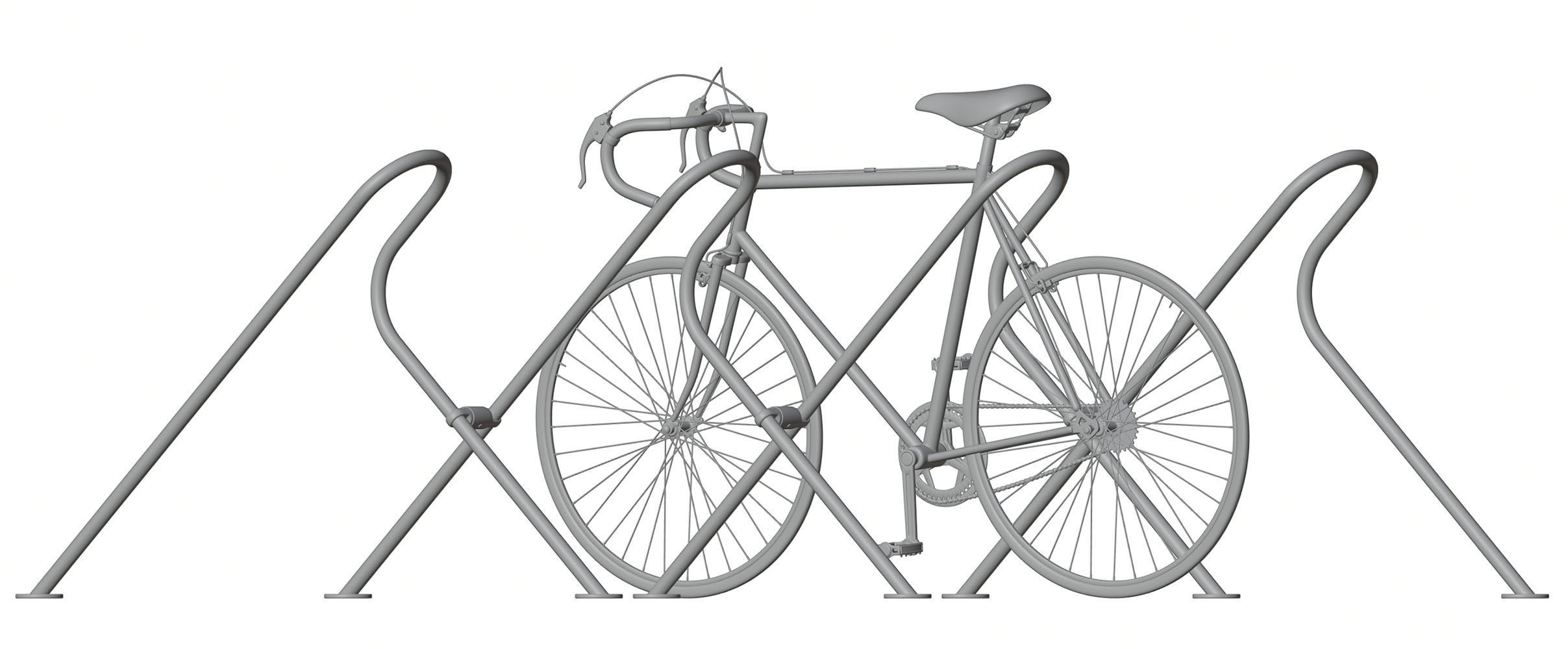 Stand with a model of a bicycle 3D model_5