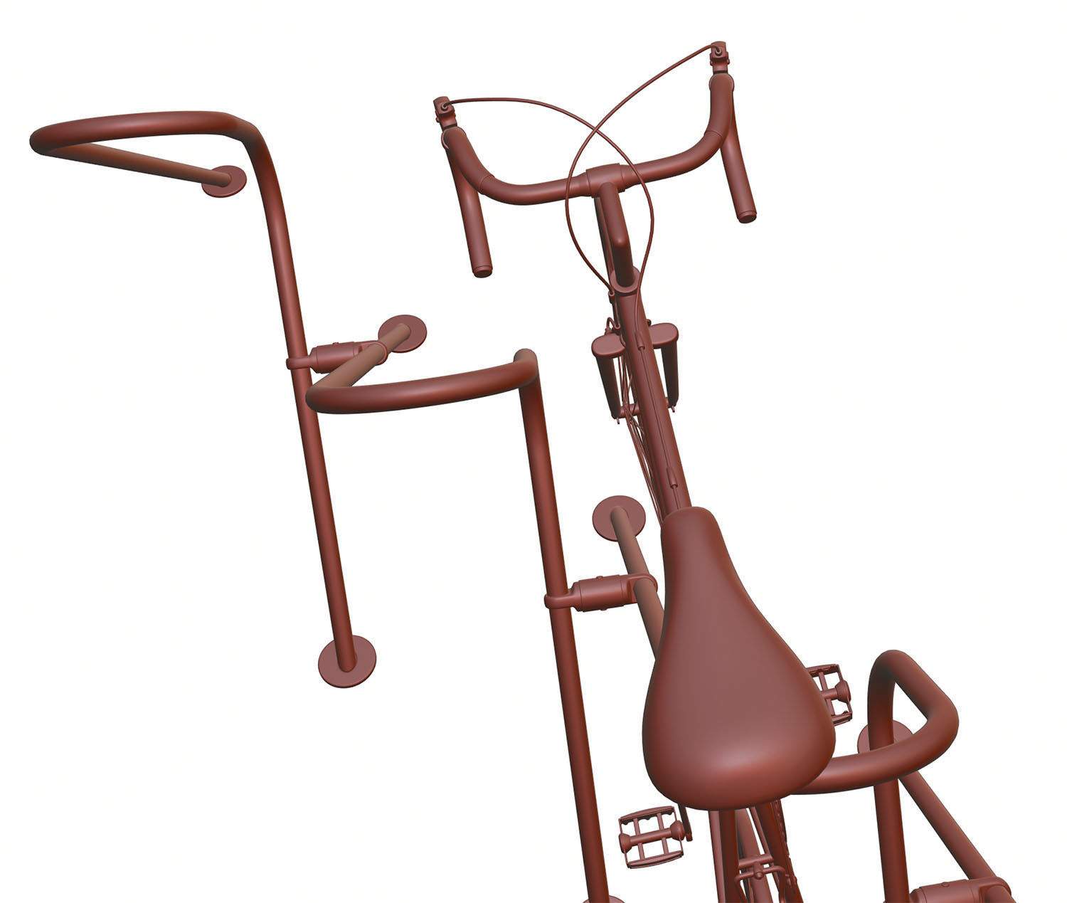 Stand with a model of a bicycle 3D model_12