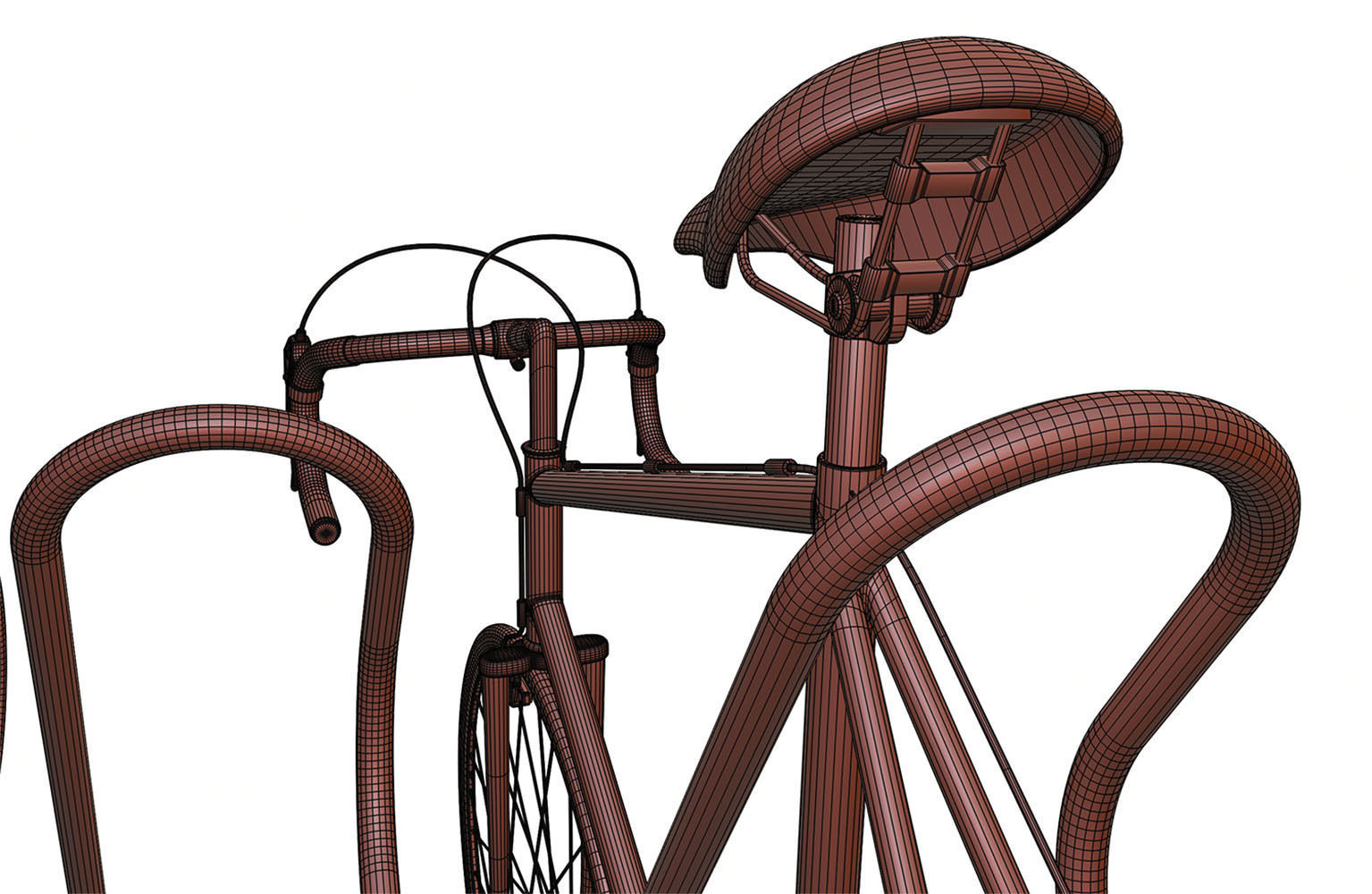 Stand with a model of a bicycle 3D model_14