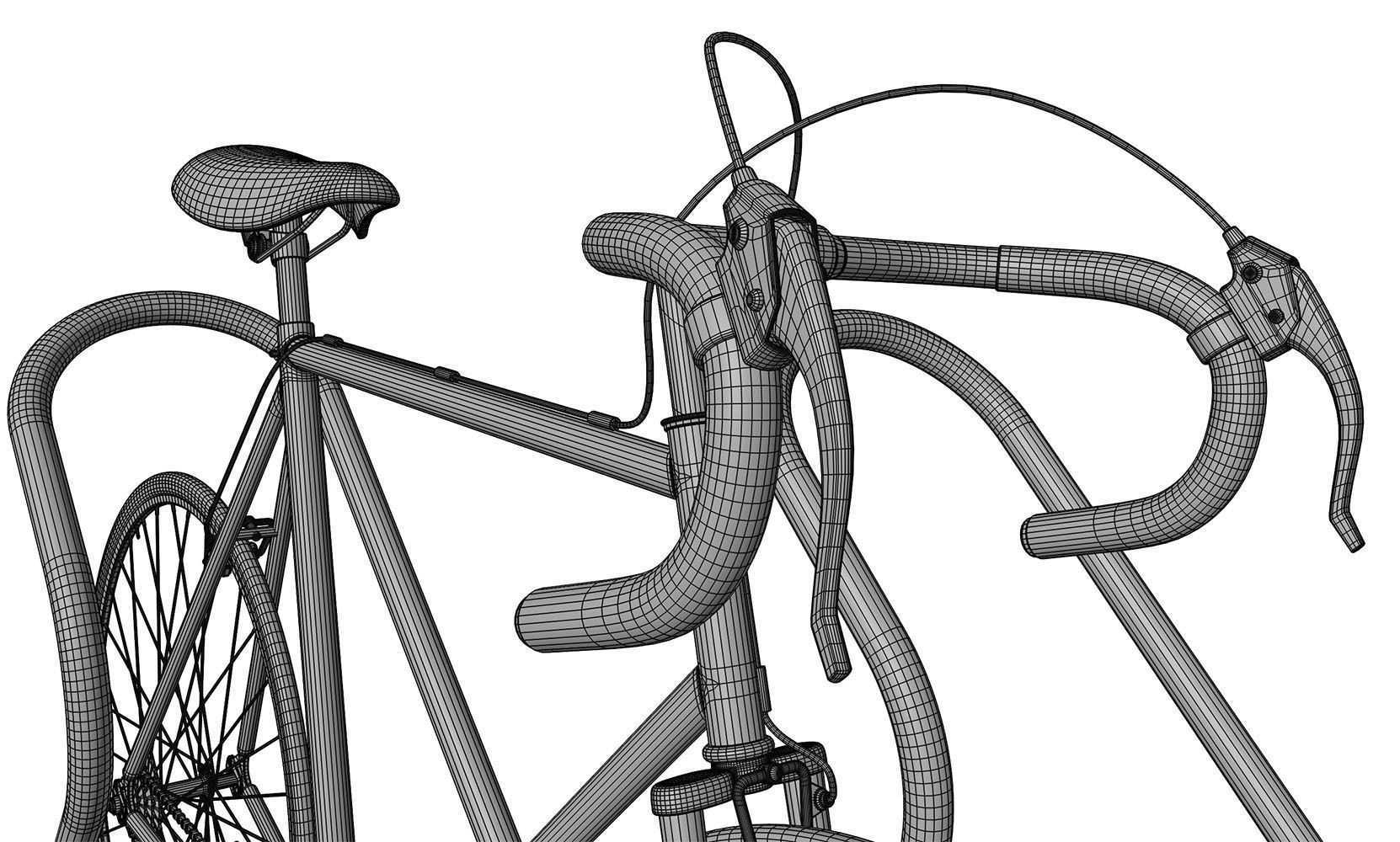 Stand with a model of a bicycle 3D model_8