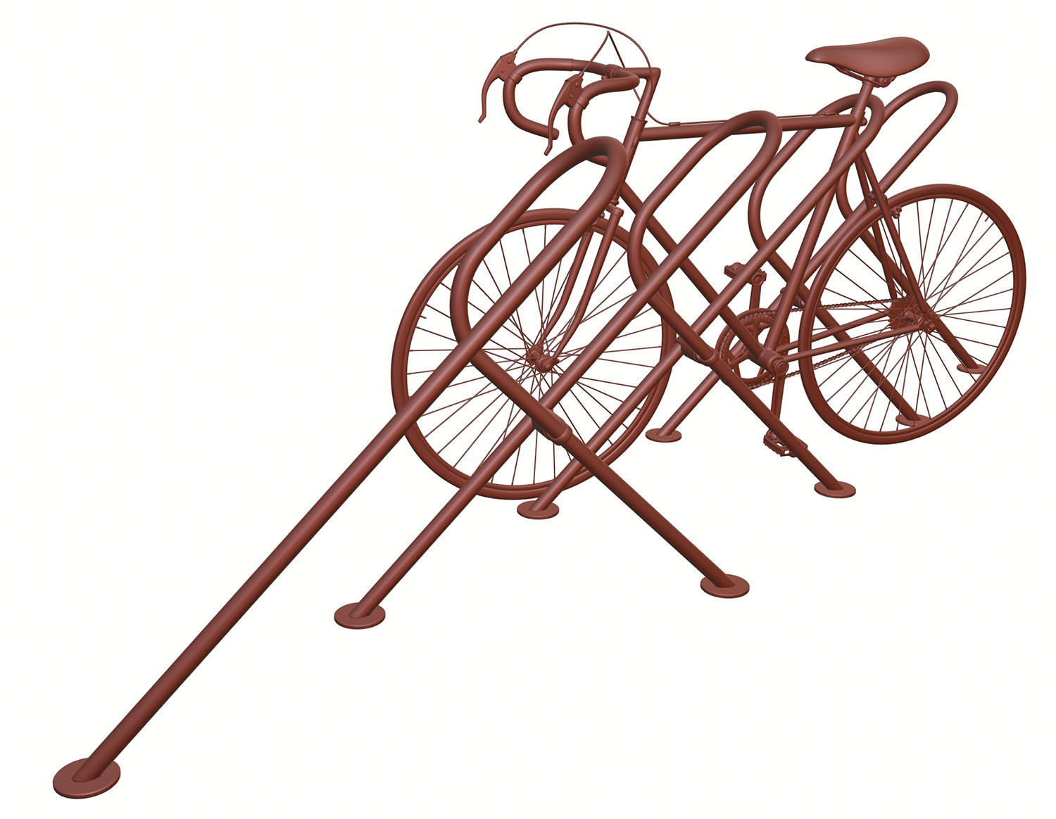 Stand with a model of a bicycle 3D model_10